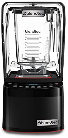 Blendtec Stealth 885 Commercial Blender, WildSide+ Jar, Blendtec Stealth Sound Enclosure, Strongest Commercial-Grade Power, Self-Cleaning, 42 Pre-programmed Cycles, Black