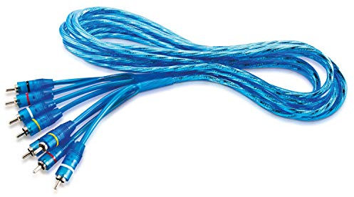 Sinustec 4-Kanal twisted RCA-Cinchkabel 5m Länge verdrillt doppelt geschirmt