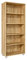 furni24 Aktenschrank mit Fächern – Holzschrank fürs Büro und Homeoffice, mit 4 verstellbaren Regalbrettern, Ordnerregal Bücherschrank – Saphir-Eiche, 190x80x40 cm