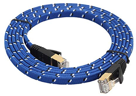 LAN rete cavo Ethernet Patch Cable 3m Placcato Oro CAT-7 10 Gigabit Ethernet Ultra Piatto Cavo Patch For Modem Router Di Rete LAN Integrata Con Connettore RJ45 Schermato Alta velocità