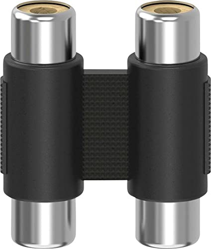 Hama 00205181 Cinch Adapter [1x Cinch-Buchse - 1x Cinch-Buchse] Schwarz