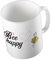 Hellweg Druckerei Huuraa Kaffeetasse Bee Happy Biene Geschenk Idee Keramik 330ml Kaffee-Becher mit Spruch