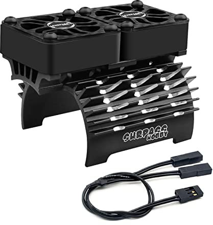 Hobby Twin RC Car Motor Cooling Fans - Metal Cover Heatsink Fit for 1/8 1/7 RC Car 40mm 42mm Brushless Motors