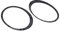 iSpchen Auto Scheinwerfer Zierring Runde Ring Halterung Scheinwerfer Rahmen Verkleidung Abdeckung Zierleisten kompatibel für 2009–2013 MINI R56 LCI,links rechts,Schwarz