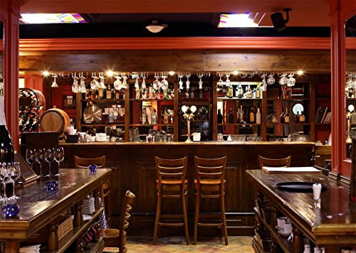BELECO 2.1x1.5m Stoff Luxus Bar Hintergründe für Fotografie Restaurant Cafe Bar Theke Pub Foto Hintergrund Whisky Weinflaschen Alkohol Getränke Hintergrund Dekor Photobooth