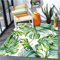 Outdoor Teppich,Nordic Tropischer Dschungel Aquarell Grün Monstera Druck Rutschfester Großer Teppich Moderne Ultraweiche Teppiche Waschbarer Kurzflorteppich Für Wohnzimmer Schlafzimmer Kinderzimm