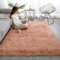 Heavyoff Shaggy Teppich Hochflor Langflor Teppiche Rutschfester Bodenteppichmatte Kindermatte für Wohnzimmer Orange, 100x160cm