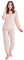 CityComfort Pigiama Donna Invernale Pile a Manica Lunga Pigiamone Felpato Due Pezzi (Rosa Pesca, M)