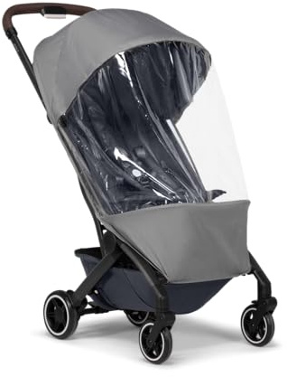 Joolz Aer+ Buggy Regenschutz - Leicht, Schnell Trocknend & Kompakt Faltbar | Passgenauer Wetterschutz für Joolz Aer+ Kinderwagen - Transparent, Vollständiger Schutz bei Regenwetter