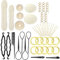 Licitn Frisurenhilfe Set, 70Pcs Frisuren Zubehör für Unsterschiedliche Haarestyle, Duttkissen, Flechthilfe Haare für DIY Haarstyling, Magie Hair Accessories und Friseur Zubehör für Mädchen oder Frauen