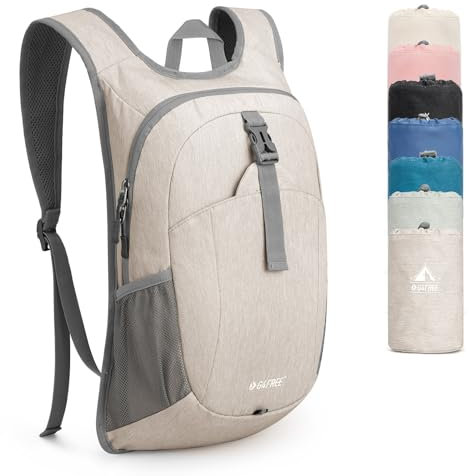 G4Free Kleiner Rucksack 12L Faltbarer Leichter Wanderrucksack Damen Herren Daypack für Outdoor Wandern Camping Reisen Klettern