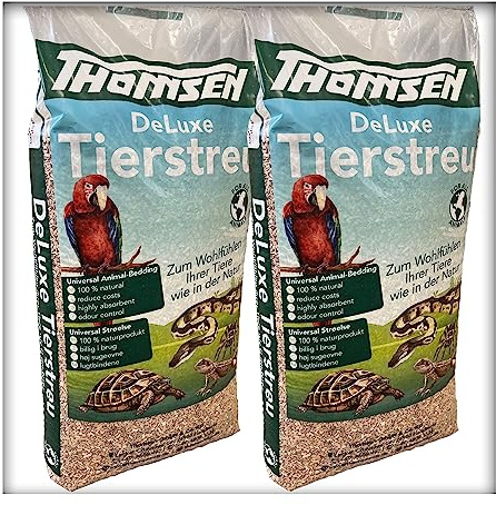30 kg Deluxe Tierstreu Medium Buchenholz-Granulat Vögel, Nager, Reptilien