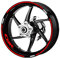 HIMNIL Motorrad-Felgen-Aufkleber, Dekorative Nabe, Wasserdicht, Reflektierender Aufkleber Für CBR RR-Serie 250 300r 400 600 650 1000 1100 Felgenaufkleber(Color:1)