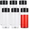FRIUSATE 6 Pcs Plastic Juice Bottles, 400ml 300ml Clear PET Plastic Bottles Empty Reusable Drink Bottles Containers with Black Lids for Water, Juice, Milk and Other Homemade Beverages