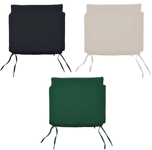 Teako Design Sitzauflage 45 cm x 50 cm für Schaukelstuhl Piceno TS-2015, Sitzkissen Outdoor Auflagen, Sitzkomfort und Entspannung im Freien, Hochwertige Sitzpolster (Schwarz)