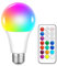 SCNNC LED E27 Farbwechsel Lampe mit Fernbedienung, 10W A70 RGB LED E27 Kaltweiß Dimmbar 12 Farben Farbige Glühbirne Farbwechsel, E27 RGB LED Birnen für Bar Party Schlafzimmer Wohnzimmer Nachtlampe