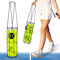 HolyMaji Portable Tennis Ball Collector Pickleball Retriever Metal Basket Carrier Gatherer Picker Hopper Container for Easy Pick up and Storage Training Tool (Black)