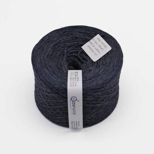 BOBBEL Uni 133g 4-fädig 500m zum Stricken und Häkeln (Denim-M)