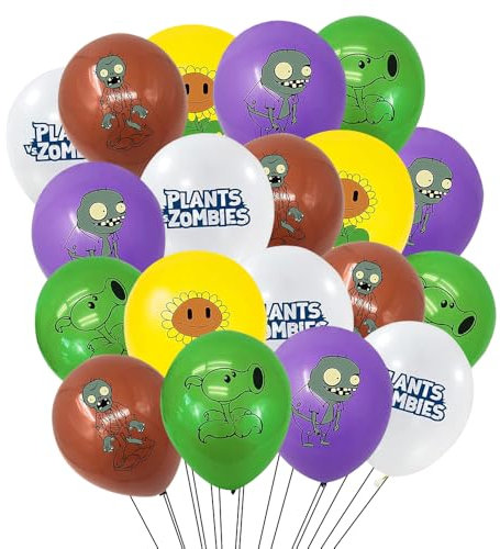 Fête Décorations Kit, Plants vs. Zombies Latex Ballons, 20 Pièces Plants vs. Zombies Ballons, Décorations Anniversaire Accessoires, Fête Fournitures Ballons pour Enfant Anniversaire Fête