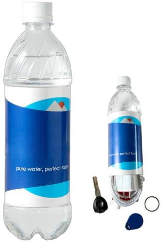 Botella De Agua Con Compartimiento - Caja De Almacenamiento Para Botella De Agua | Botella De Plata Secreta De Escondite Seguro - Botella De Plata De Diseño Transparente Para Viajes, Camping