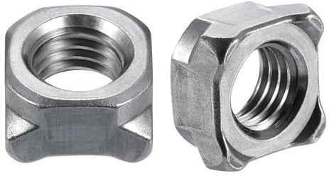QUARKZMAN Dadi per Saldatura, M12-1.25 UNC Quadrati in Acciaio al Carbonio Vite Macchina Grigio 10pz
