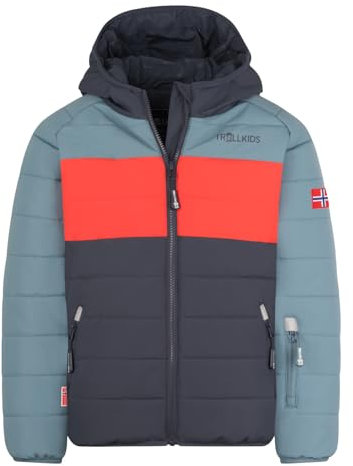 Trollkids Kids Hafjell Snow Jacket PRO 176, Steel Blue