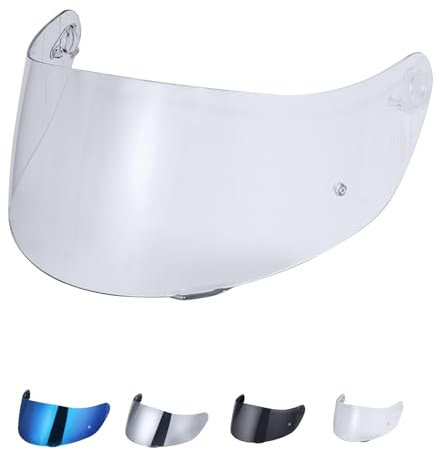 JQF Gear Visiera Casco per K1 K3SV K5,Sostituzione della Visiera della Lente del Casco del Parabrezza del Motociclo per Il Casco Integrale (Trasparente)
