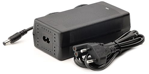 yasoe Chargeur de Batterie au Lithium Ebike 42V2A Connecteur DC avec Ventilateur pour Scooter Balance Voiture Prise Ue Universelle