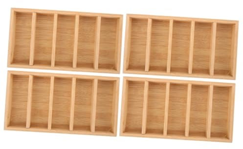 Holibanna 4pezzi Vassoio Organizer Per Occhiali e Sole Scomparti Portaocchiali Per Esposizione e Stoccaggio Organizzatore Pratico Per Casa e Ufficio