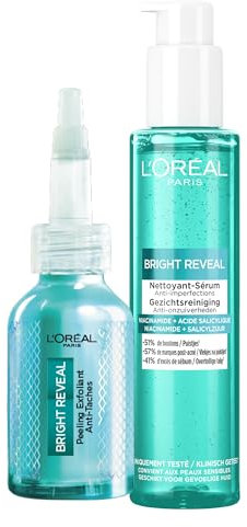 L'Oréal Paris Routine gegen Unvollkommenheiten, Peeling, Peeling, mit Salicylsäure angereicherter Reiniger