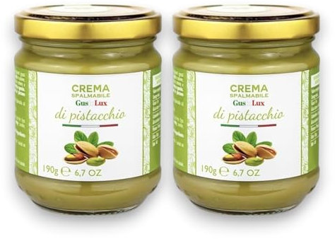 2 stk Pistaziencreme 190g 40% Pistazien aus Sizilien für Dubai Schokolade Streichcreme Brotaufstrich