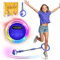 Charmofun Springring Fußkreisel, Swing Wheel mit Lichtrad, Blinkender Springring Fußkreisel mit Tragetasche, Jumping Ball Für Geschicklichkeitsspiele Für Kinder Oder Erwachsene