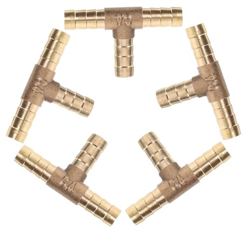 HEALLILY 5Stücke Pex Schlauchverbinder Adapter aus Verschleißfest für Druckluftschläuche Sichere Dichte Verbindung für Luftkompressoren