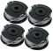 ZAPYVET 4/6/9 Pack Strimmer Trimmer Spool Line Cutting Line 4m, for Art 23SL 26SL, for Qualcast CLGT2425A, for Ryobi, RLT36 RLT36B RLT36C33 (4) Lawn Mower Spool