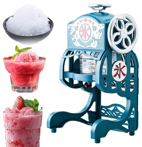 Kommerzielle Rasierte Eismaschine, Elektrischer Eishaur Crusher, Automatischer Eisbrecher ， Elektroflausch Rasierte Eismaschine Kleiner Heimatkegelhersteller Kommerzieller Retro -eisbrecher Niedriges
