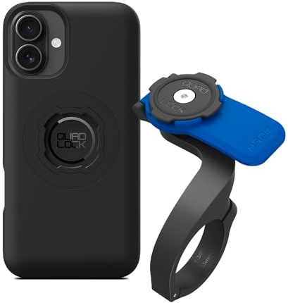 Quad Lock Out Front Handlebar Bike Phone Mount (V3) with MAG Phone Case for iPhone 16 Plus