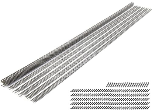 Evemodel Flexible Spuren Für N 1:160 1m Modellbahnen – Individuell Biegsam & Einfach Zu Verbinden Für Ihre Personalisierte EisenbahnstreckeSystem Für Effortlose Streckenplanung (5/Pkg)