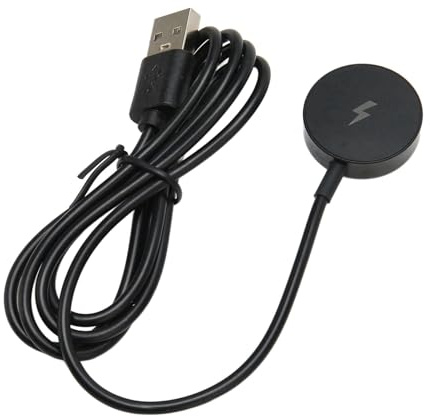 XUXHOU Magnetic Smartwatch -Ladekabel -Dock für Fossile Gen 2 3, Effizientes und Sicheres Ladegerät für Fossile Q Explorer und Risikobes, Leichtes Tragbares Design (BLACK)