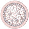 Morella Damen Coin 33 mm Zirkonia Ornament rosegold