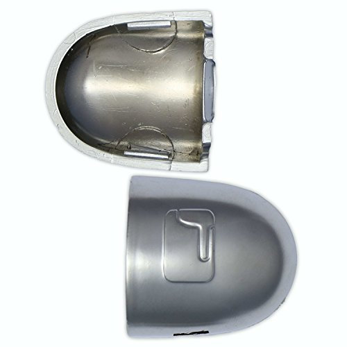 Generic Porte-manette de porte Argenté Métal 2 unité