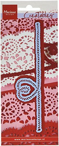 Marianne Design Creatables Rope with Heart, Metal, Blau, 8.0 x 20.0 x 0.5 cm