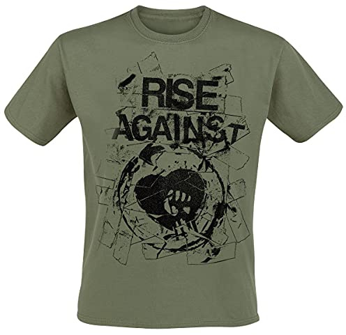 Rise Against Tape Männer T-Shirt Oliv XL 100% Baumwolle Band-Merch, Bands