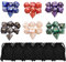 SanGlory 6 x 7 (42 Stück) Polyedrische Würfel Set mit 6 Stück Schwarz Beutel, Polyedrischer Spielwürfel für RPG Dungeons und Dragons Pathfinder 6 Set von d20 d12 2 d10 (00-90 und 0-9) d8 d6 und d4