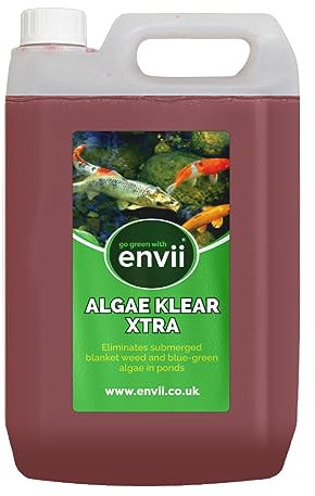 Envii Algae Klear Xtra – Trattamento anti alghe per laghetti, elimina le alghe filamentose velocemente - 5L
