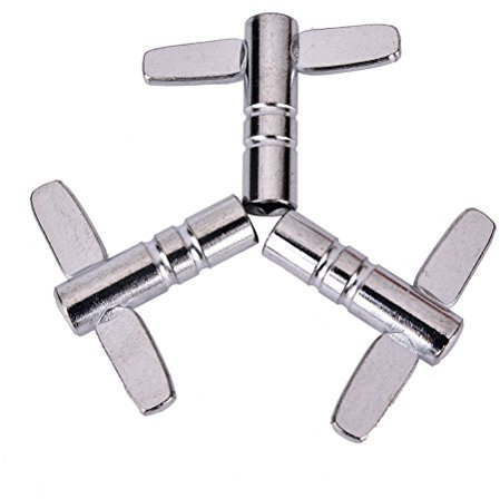 3 Pcs Drum Skin Tuning Key Tuner Solid Snare Wrench Hole Dia 5x5mm Square Socket Tool Percussion Accessories