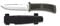 Cuchillo Submarinismo y Actividades acuaticas Negro 11,5 cm Buceo,Caza, Pesca, Camping, Outdoor, Supervivencia y Bushcraft Albainox 31333-NE + Portabotellas de regalo