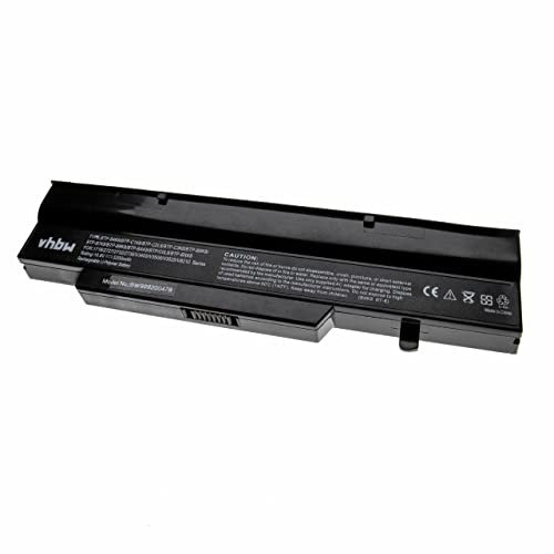 vhbw Akku kompatibel mit Fujitsu Esprimo V6535, V6545 Notebook (5200mAh, 10,8V, Li-Polymer)