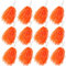 Faxco 12 Stück Kunststoff-Pompons Cheerleading-Poms, Sport-Tanz, Cheerleading-Poms, Kunststoff-Pom-Poms für Rooter, Cheering Squard, Cheering Team (Orange)
