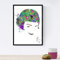 Nacnic Poster von Amelie Aquarellstil. Filmfilme, Filme und Akteure. Poster von Alten Filmen mit Aquarellstil. A4-Größe mit Rahmen