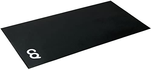 CyclingDeal Fitnessmatte – 91,4 x 198,1 cm (hohe Dichte) für Laufband, Peloton stationäres Fahrrad, elliptische Fitnessgeräte Matte zur Verwendung auf Hartholzböden und Teppichschutz (91,1 cm)